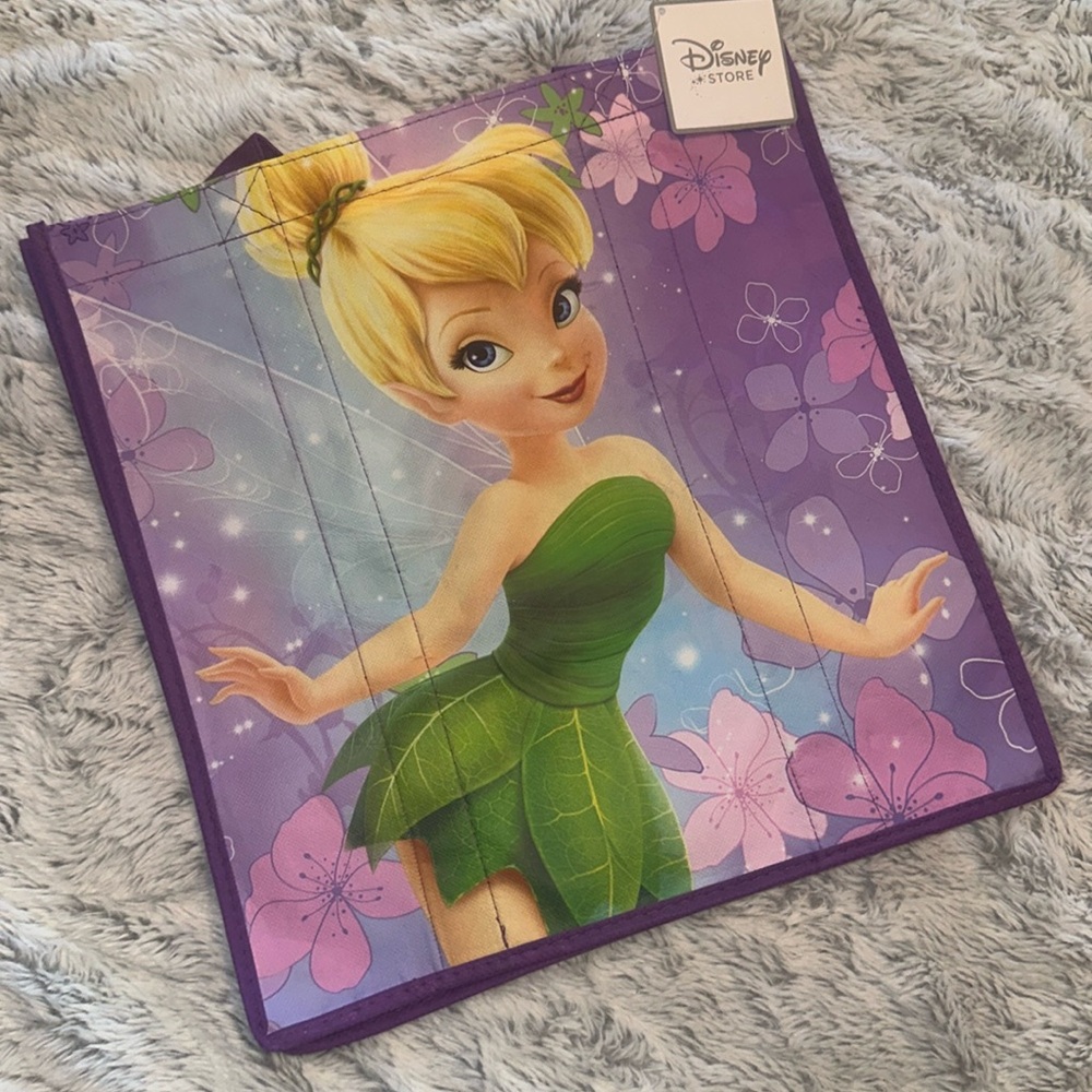 Disney Store Tinkerbell Tinker Bell Reusable Tote Gift Bag NWT